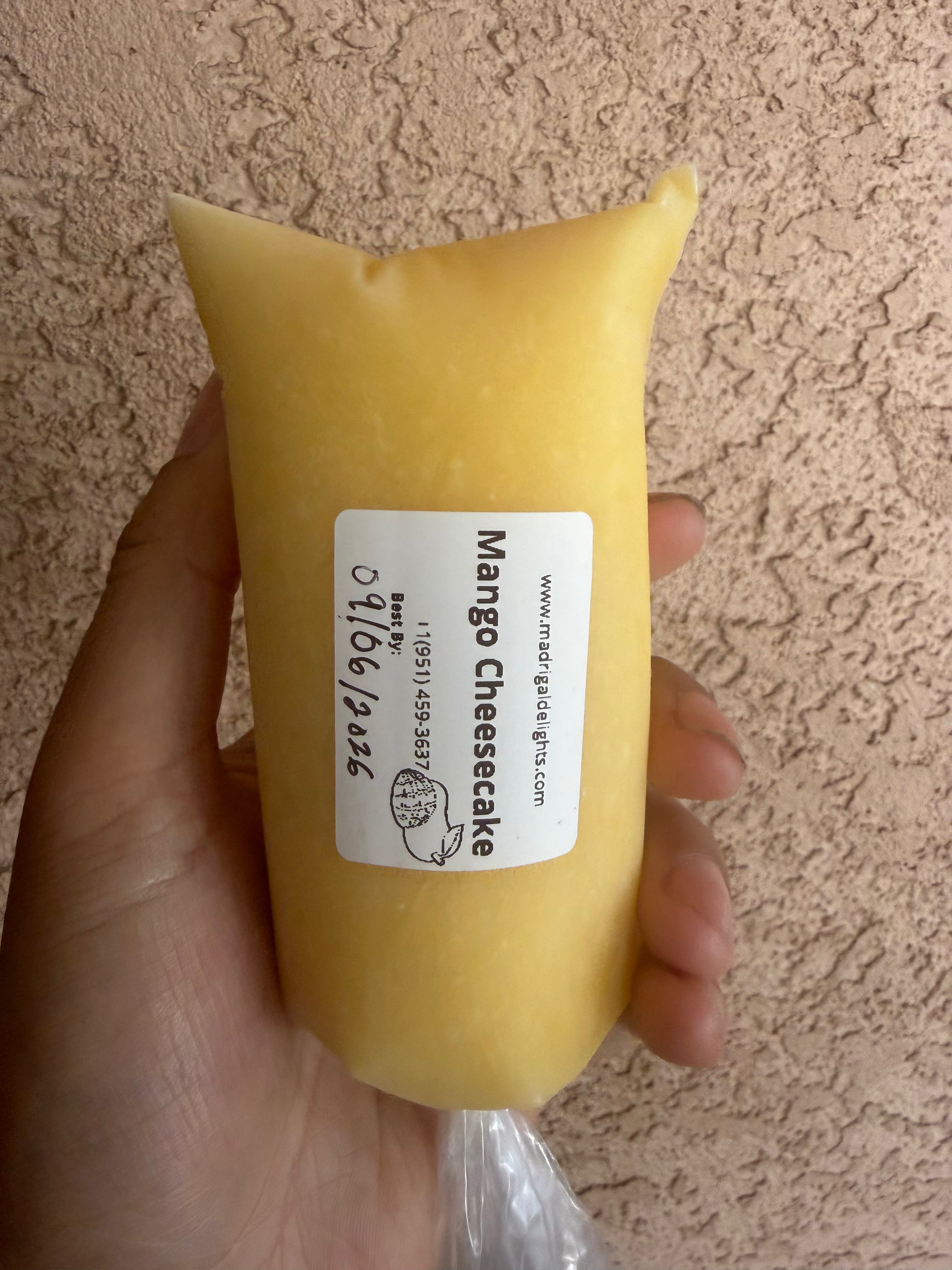 Mango Cheesecake Freeze Pops