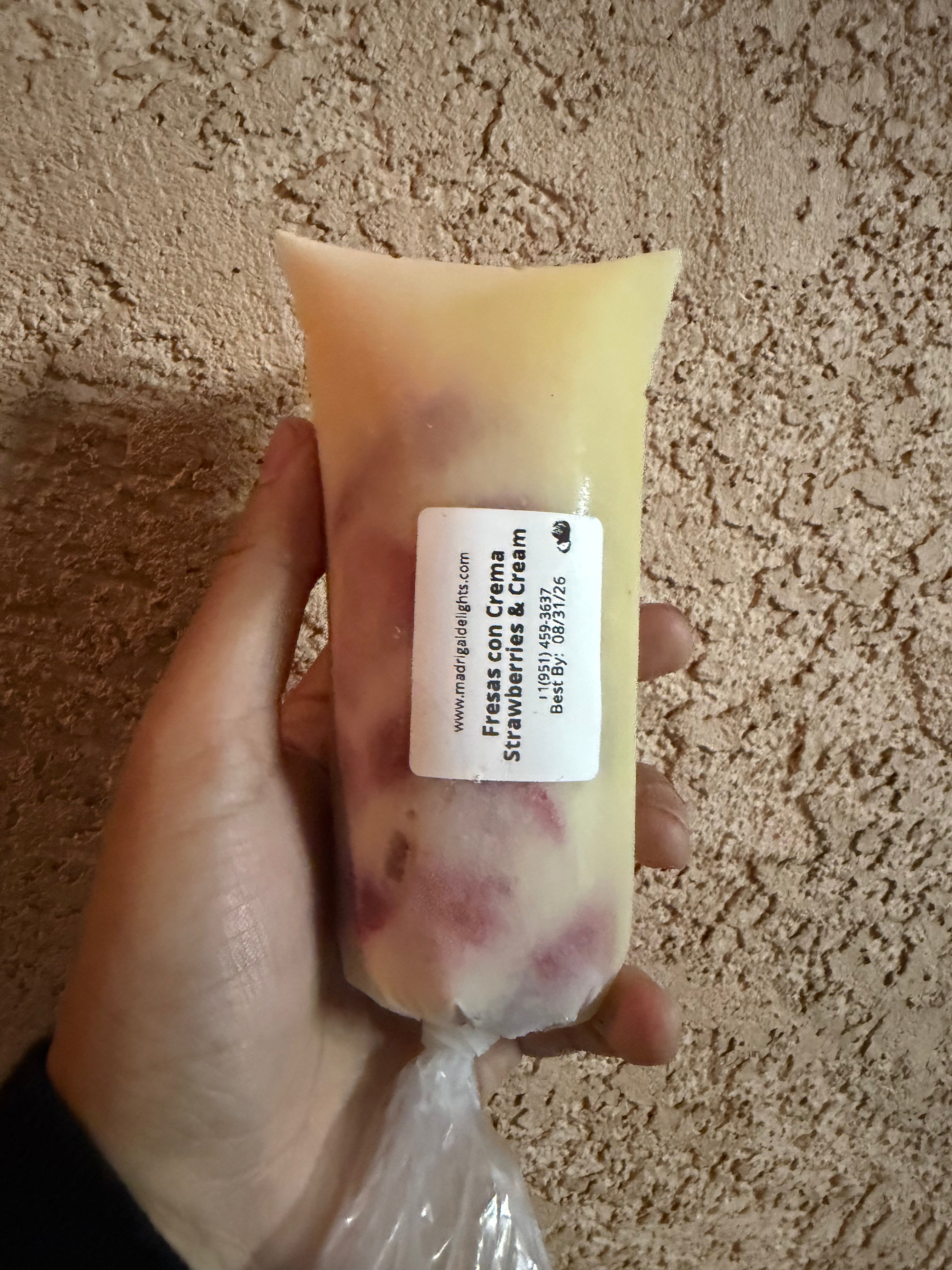Strawberries & Cream Freeze Pops
