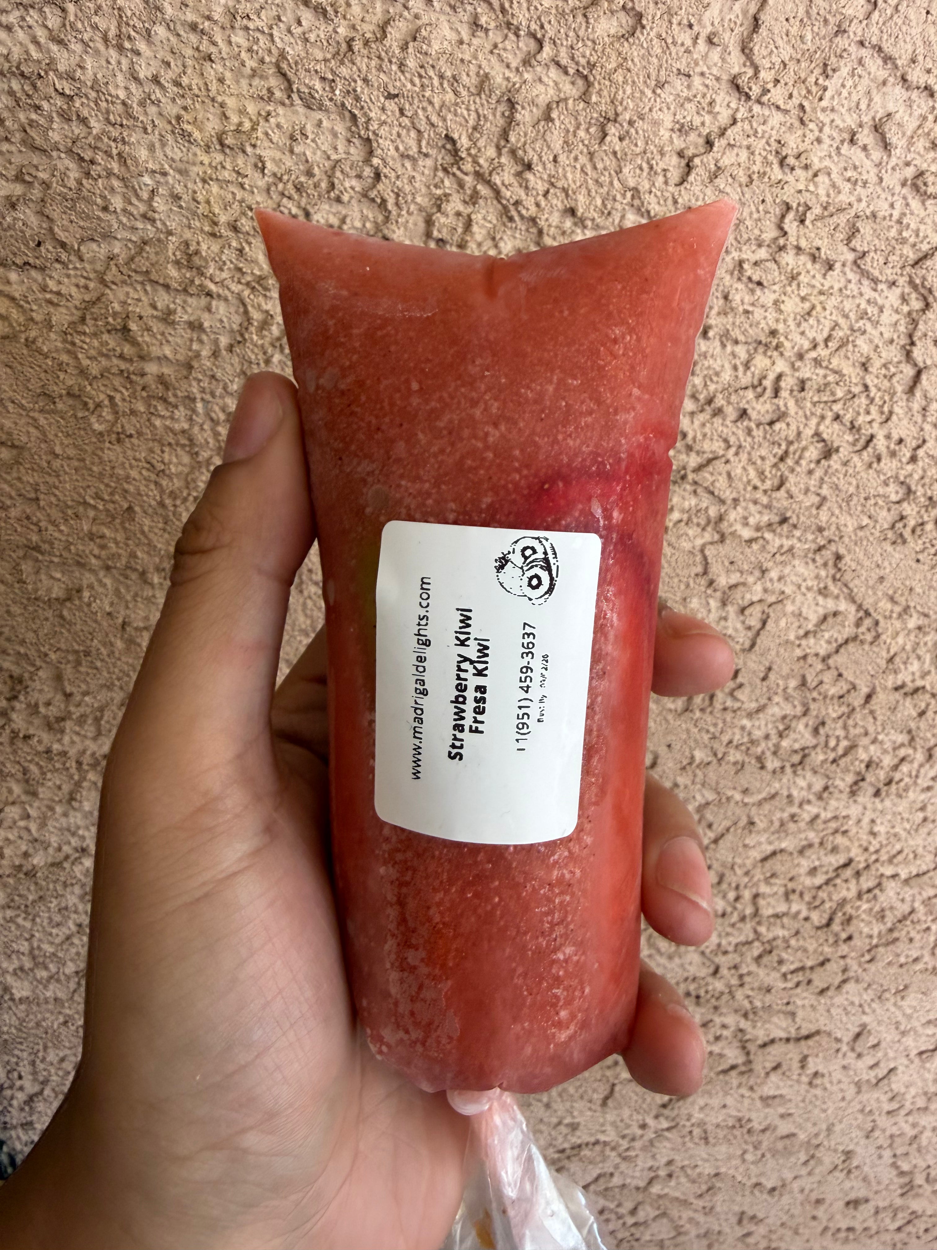 Strawberry Kiwi Freeze Pops