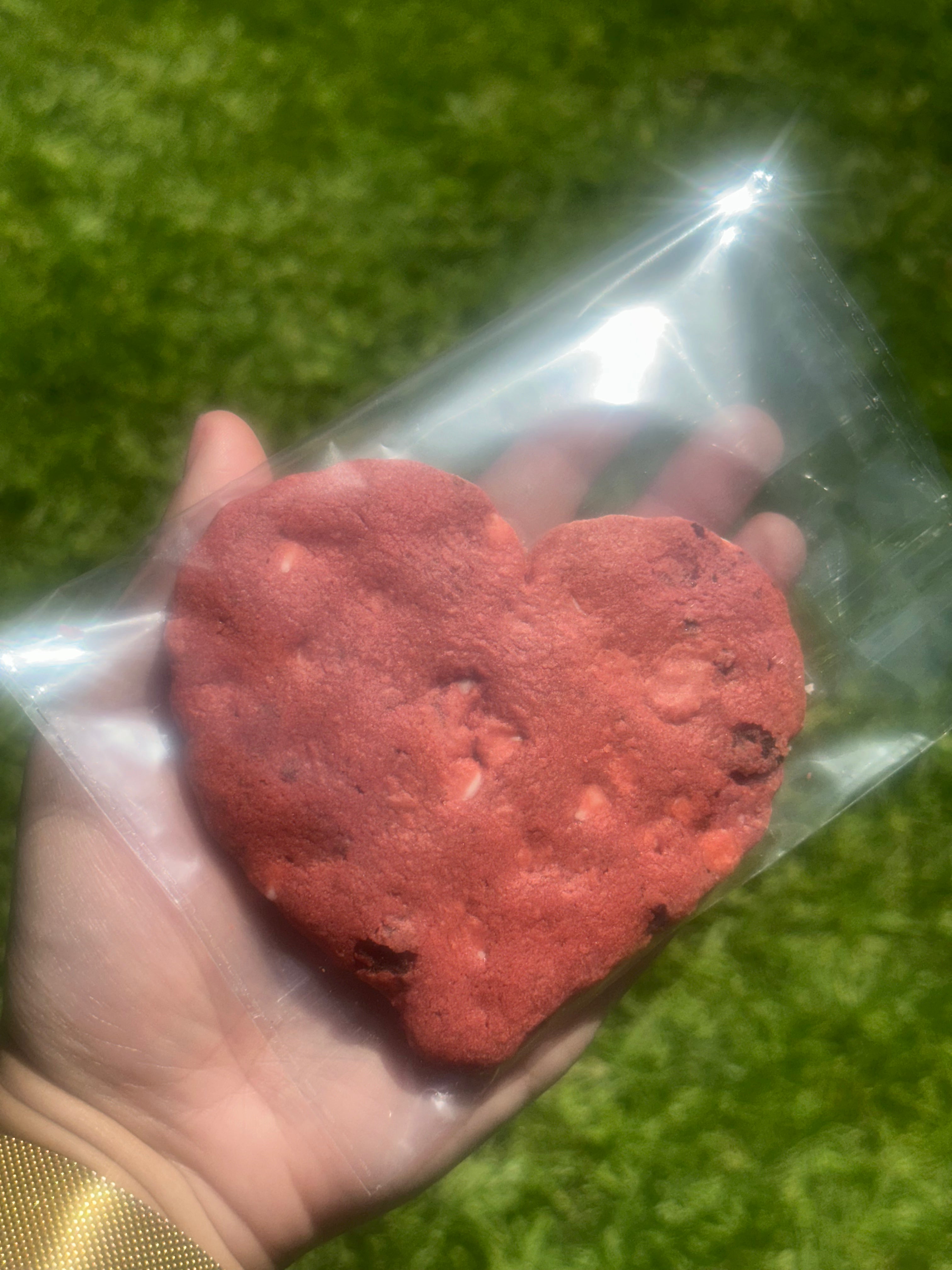 White Red Velvet Oreo Cookie